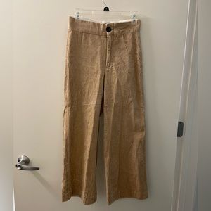Zara Corduroy Wide Leg Pants